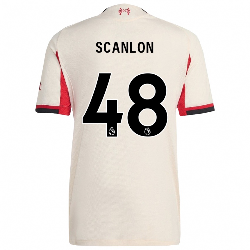 גברים קאלום סקנלון #48 לבן שחור הרחק ג'רזי 2025/26 חולצה קצרה