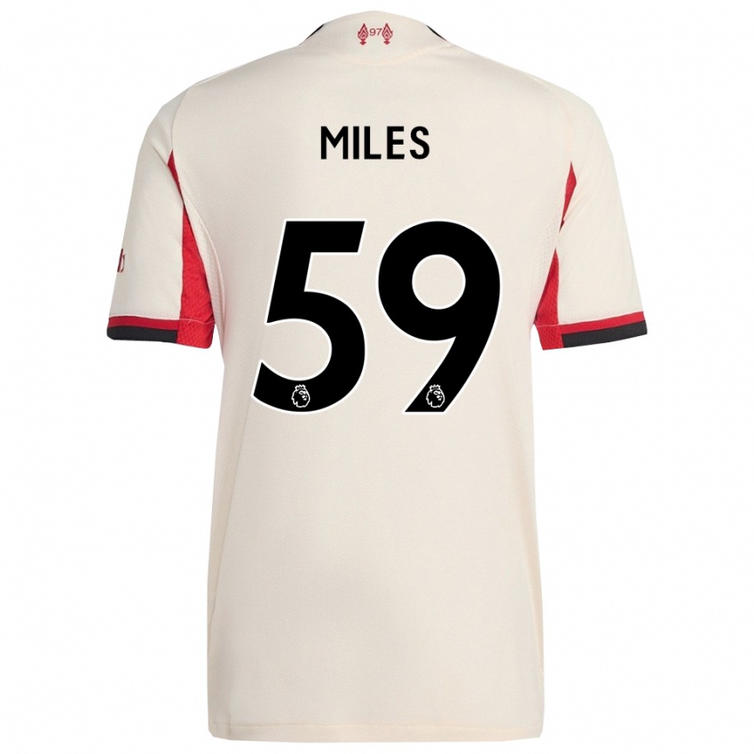 גברים טרנס מיילס #59 לבן שחור הרחק ג'רזי 2025/26 חולצה קצרה