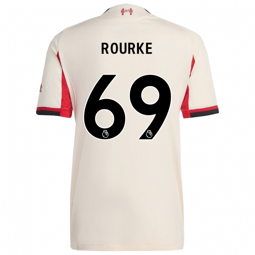 גברים פידל או'רורק #69 לבן שחור הרחק ג'רזי 2025/26 חולצה קצרה