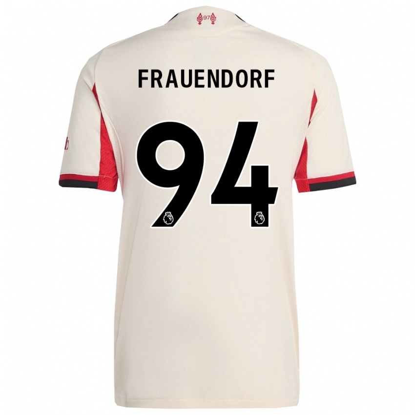 גברים מלקאמו פרוינדורף #94 לבן שחור הרחק ג'רזי 2025/26 חולצה קצרה