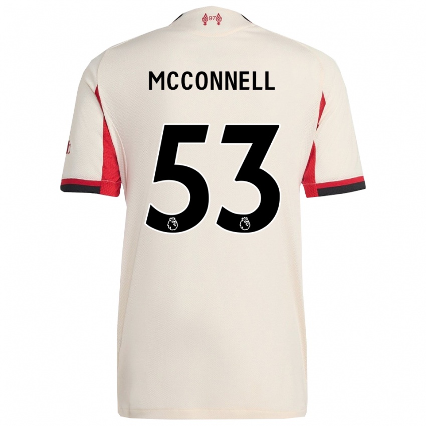 גברים ג'יימס מקונל #53 לבן שחור הרחק ג'רזי 2025/26 חולצה קצרה