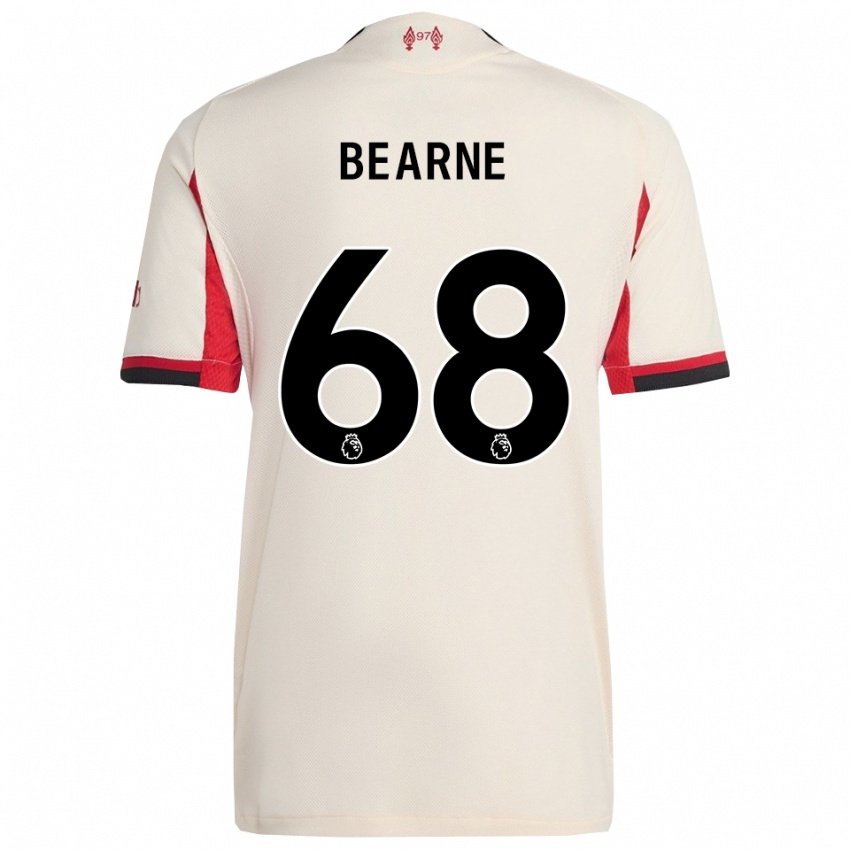 גברים ג'ק בירן #68 לבן שחור הרחק ג'רזי 2025/26 חולצה קצרה