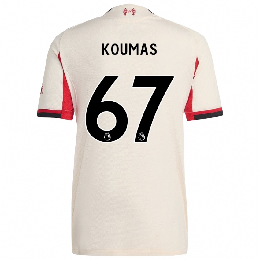 גברים לואיס קומאס #67 לבן שחור הרחק ג'רזי 2025/26 חולצה קצרה