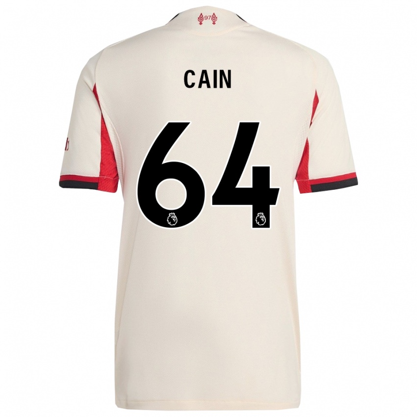 גברים ג'ייק קיין #64 לבן שחור הרחק ג'רזי 2025/26 חולצה קצרה