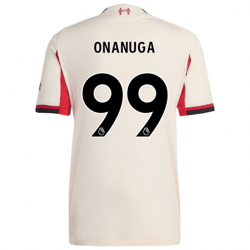 גברים פולה אוננוגה #99 לבן שחור הרחק ג'רזי 2025/26 חולצה קצרה