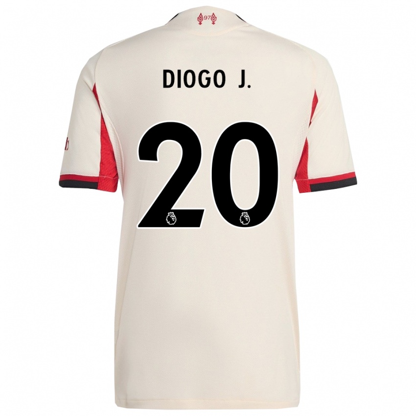 גברים דיוגו ז'וטה #20 לבן שחור הרחק ג'רזי 2025/26 חולצה קצרה