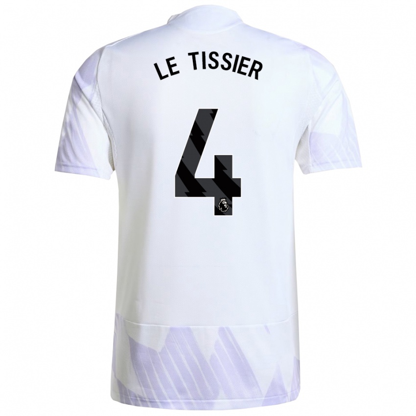 גברים מאיה לה טיסייה #4 לבן סגול סגול הרחק ג'רזי 2025/26 חולצה קצרה