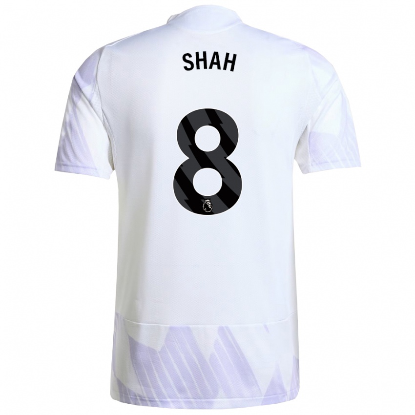 גברים ג׳ריה שה #8 לבן סגול סגול הרחק ג'רזי 2025/26 חולצה קצרה