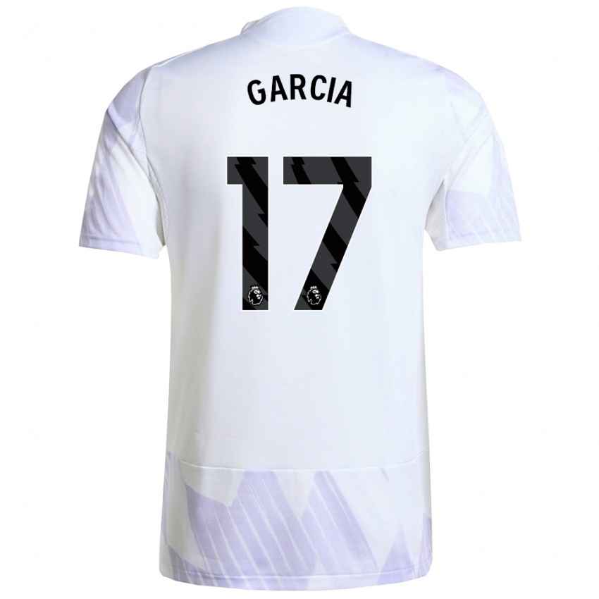 גברים לוסיה גרסיה #17 לבן סגול סגול הרחק ג'רזי 2025/26 חולצה קצרה