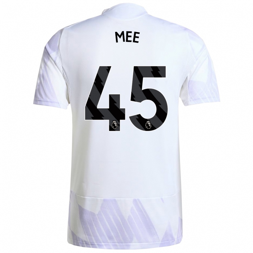 גברים דרמוט מי #45 לבן סגול סגול הרחק ג'רזי 2025/26 חולצה קצרה