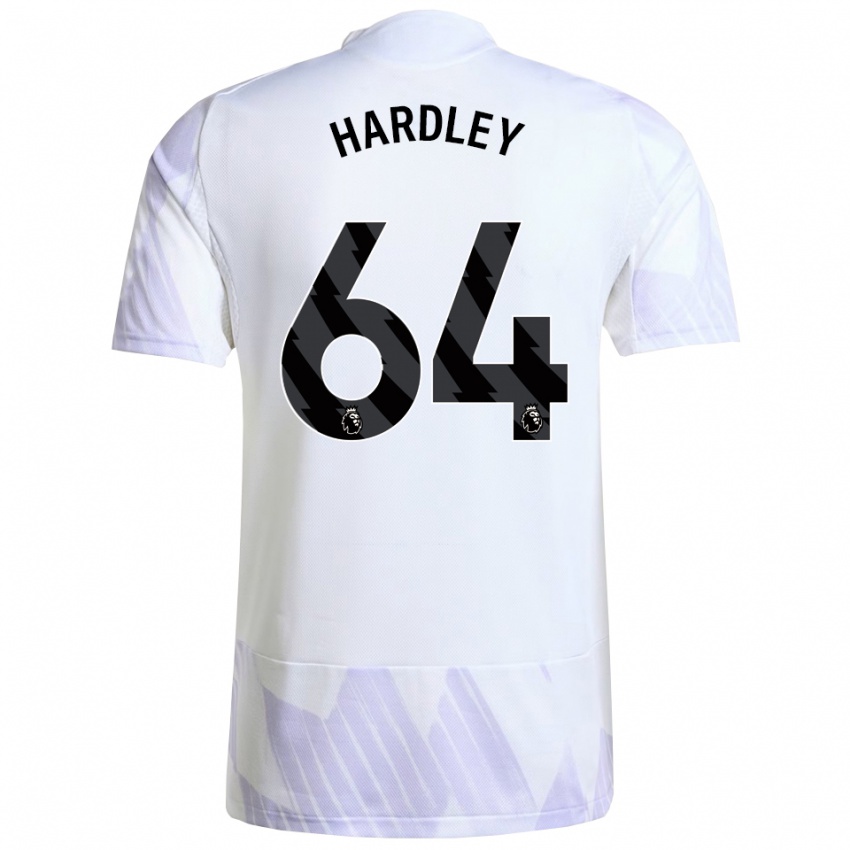 גברים ביורן הארדלי #64 לבן סגול סגול הרחק ג'רזי 2025/26 חולצה קצרה