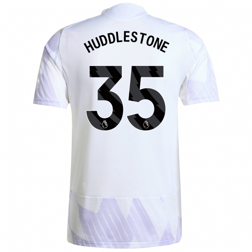 גברים טום הדלסטון #35 לבן סגול סגול הרחק ג'רזי 2025/26 חולצה קצרה