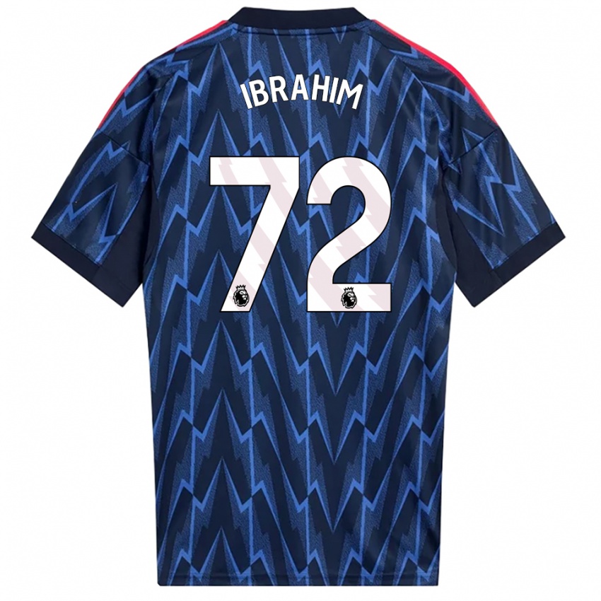 גברים Ife Ibrahim #72 נייבי אדום הרחק ג'רזי 2025/26 חולצה קצרה