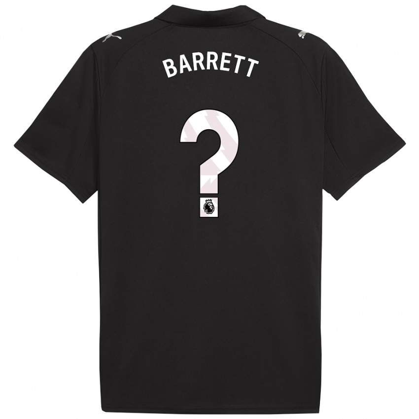 גברים Marlow Barrett #0 שחור לבן הרחק ג'רזי 2025/26 חולצה קצרה