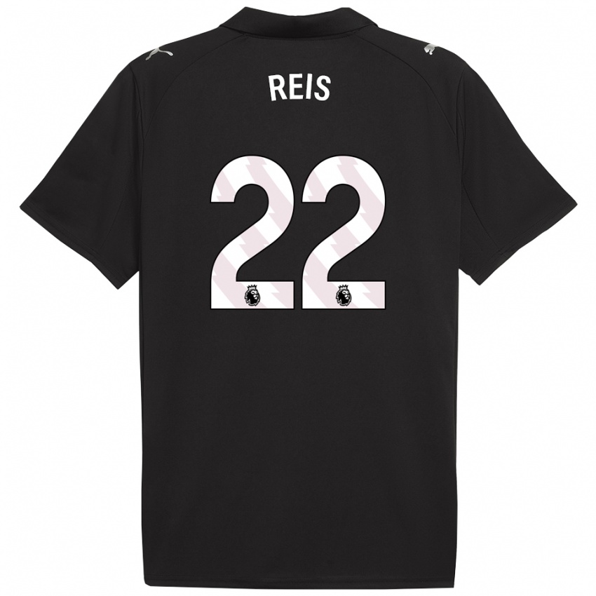 גברים ויטור רייס #22 שחור לבן הרחק ג'רזי 2025/26 חולצה קצרה