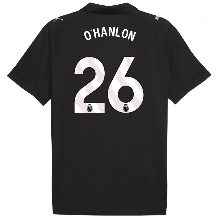 גברים טרה אוהנלון #26 שחור לבן הרחק ג'רזי 2025/26 חולצה קצרה