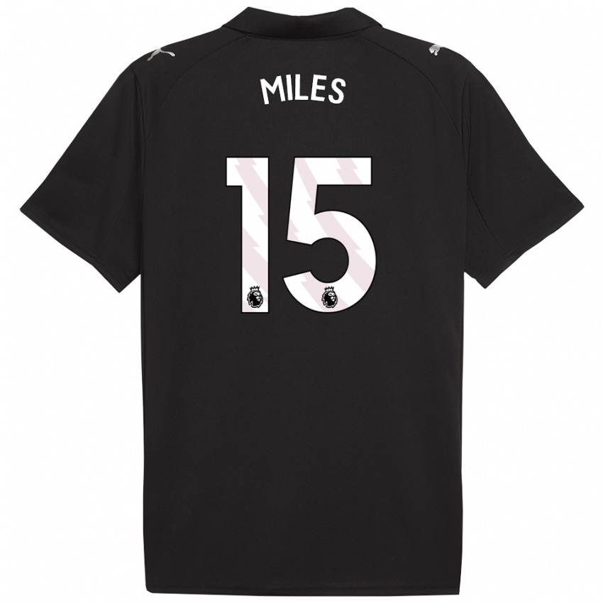 גברים הנזל אדג'י-אפריי #15 שחור לבן הרחק ג'רזי 2025/26 חולצה קצרה