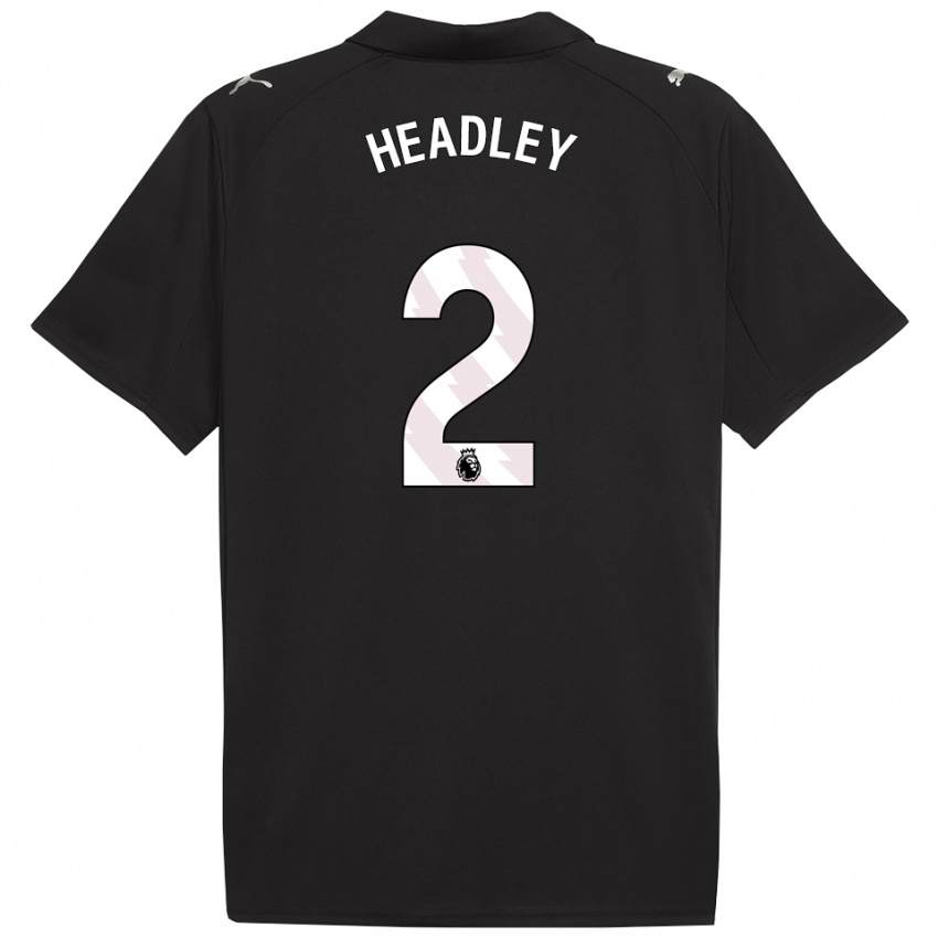 גברים Dante Headley #2 שחור לבן הרחק ג'רזי 2025/26 חולצה קצרה