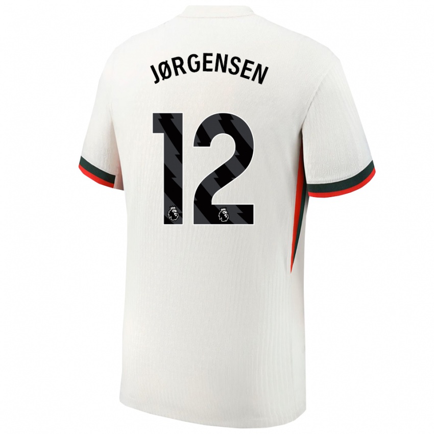 גברים פיליפ יורגנסן #12 לבן ירוק הרחק ג'רזי 2025/26 חולצה קצרה