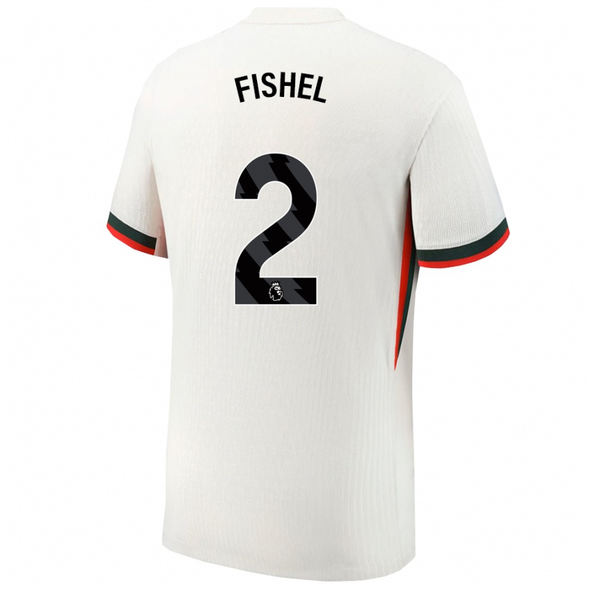 גברים מיה פישל #2 לבן ירוק הרחק ג'רזי 2025/26 חולצה קצרה