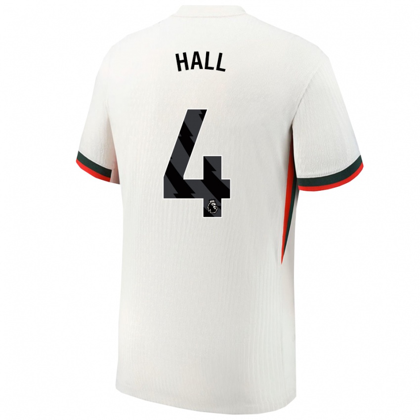 גברים Jacob Hall #4 לבן ירוק הרחק ג'רזי 2025/26 חולצה קצרה