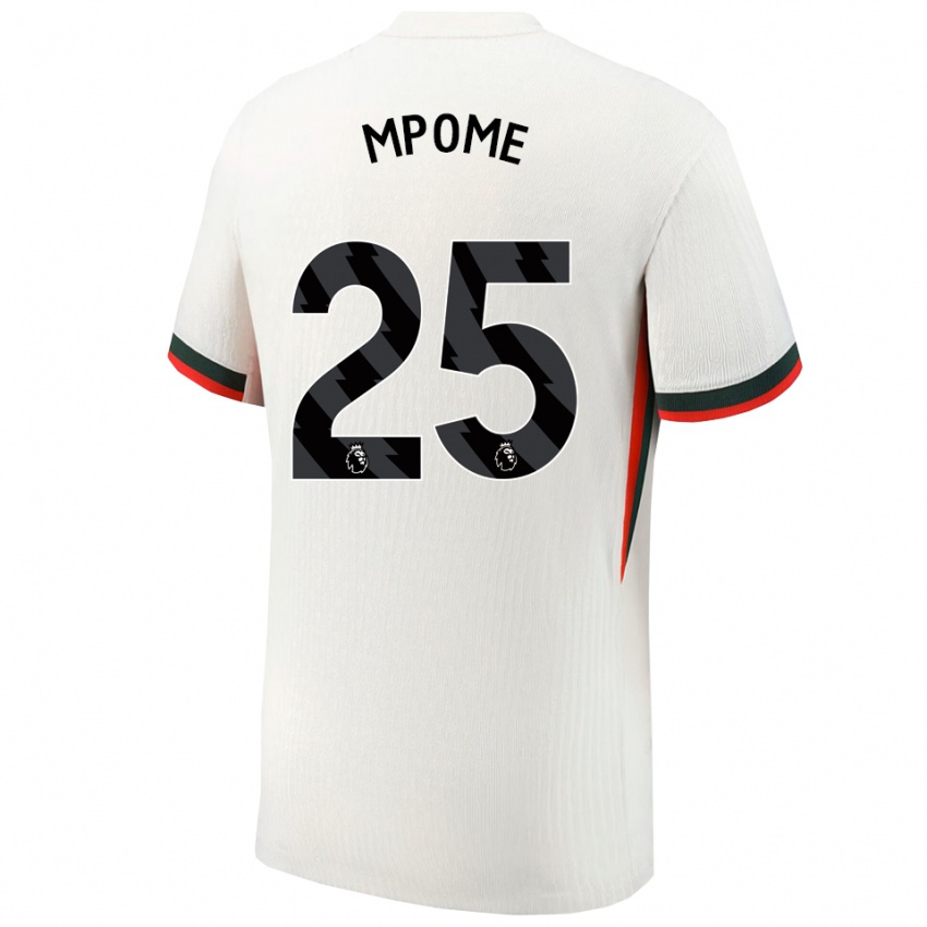 גברים מיליס מפום #25 לבן ירוק הרחק ג'רזי 2025/26 חולצה קצרה