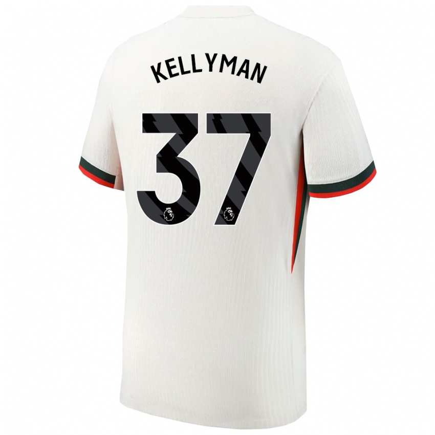 גברים עומארי קלימן #37 לבן ירוק הרחק ג'רזי 2025/26 חולצה קצרה