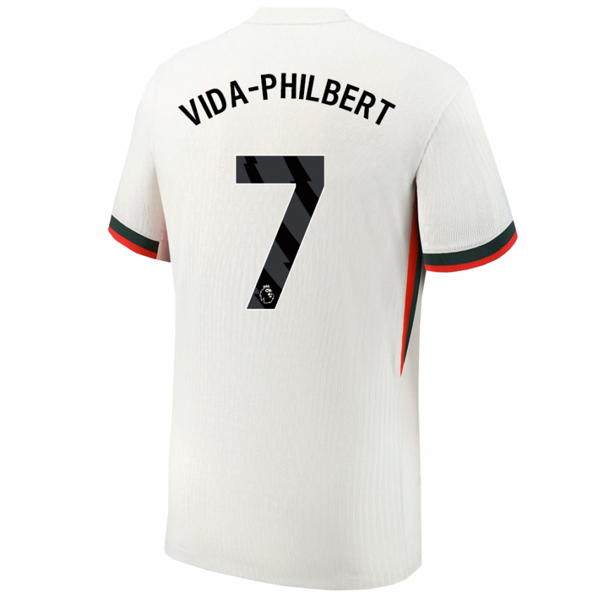 גברים Joel Vida-Philbert #7 לבן ירוק הרחק ג'רזי 2025/26 חולצה קצרה