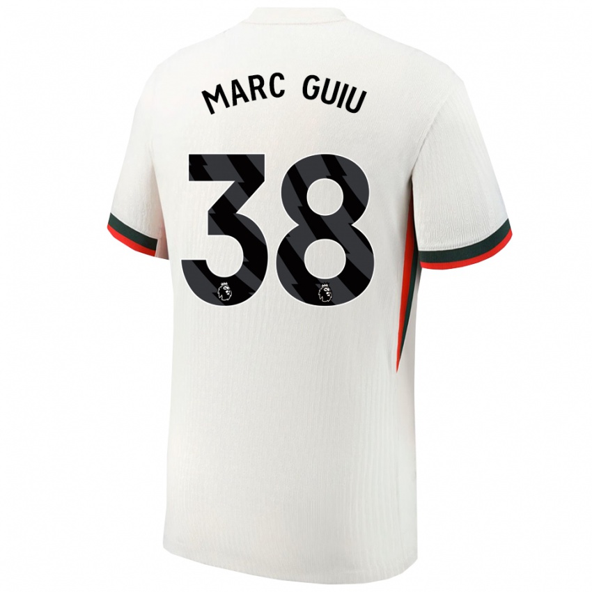 גברים מארק גיו #38 לבן ירוק הרחק ג'רזי 2025/26 חולצה קצרה