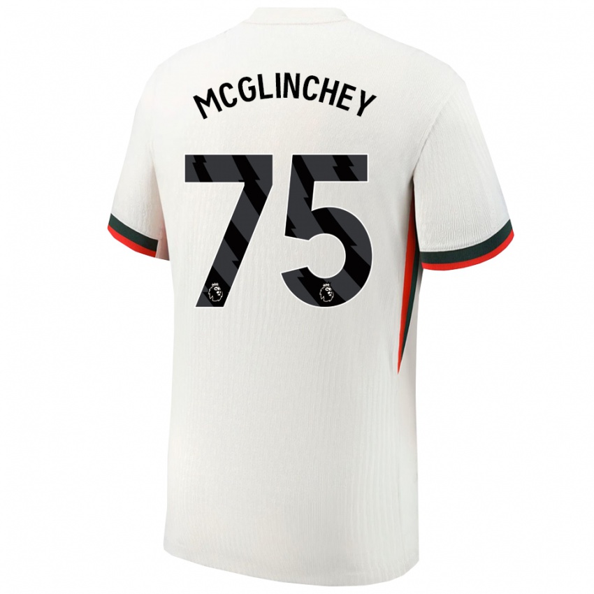 גברים הארי מקגלינצ'י #75 לבן ירוק הרחק ג'רזי 2025/26 חולצה קצרה