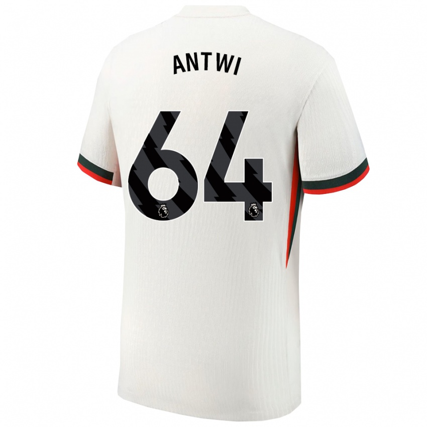 גברים ג׳נסיס אנטווי #64 לבן ירוק הרחק ג'רזי 2025/26 חולצה קצרה