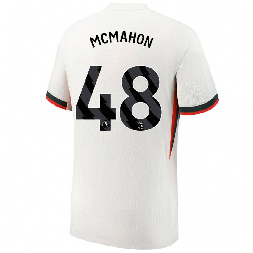 גברים הריסון מקמהן #48 לבן ירוק הרחק ג'רזי 2025/26 חולצה קצרה