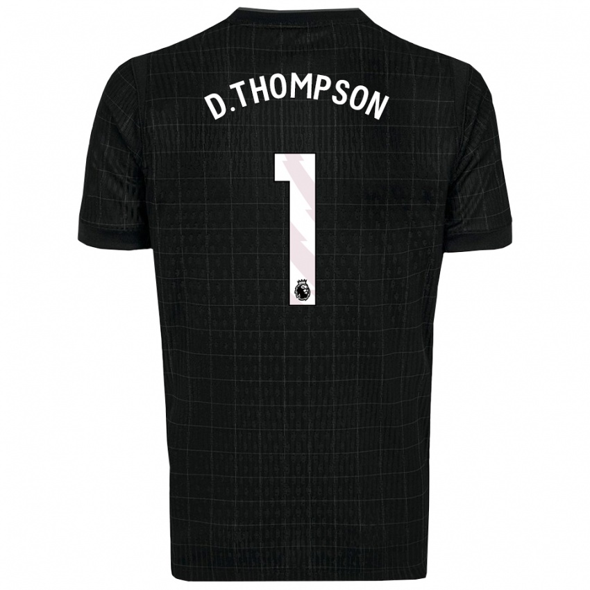 גברים דילן תומפסון #1 שחור אפור הרחק ג'רזי 2025/26 חולצה קצרה