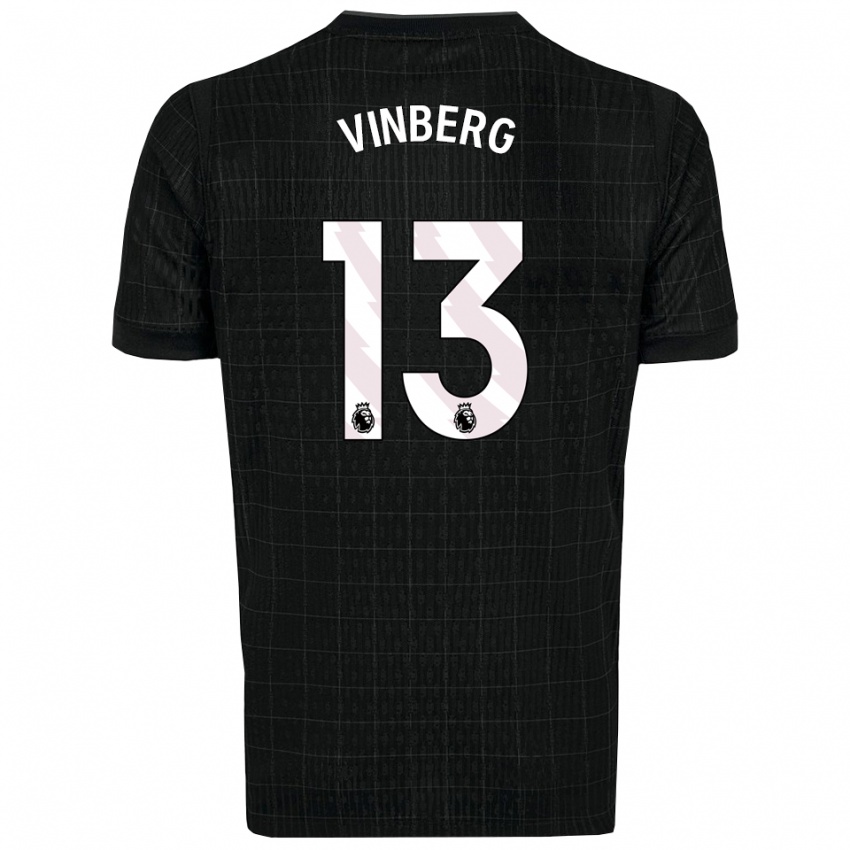 גברים מטילדה וינברג #13 שחור אפור הרחק ג'רזי 2025/26 חולצה קצרה