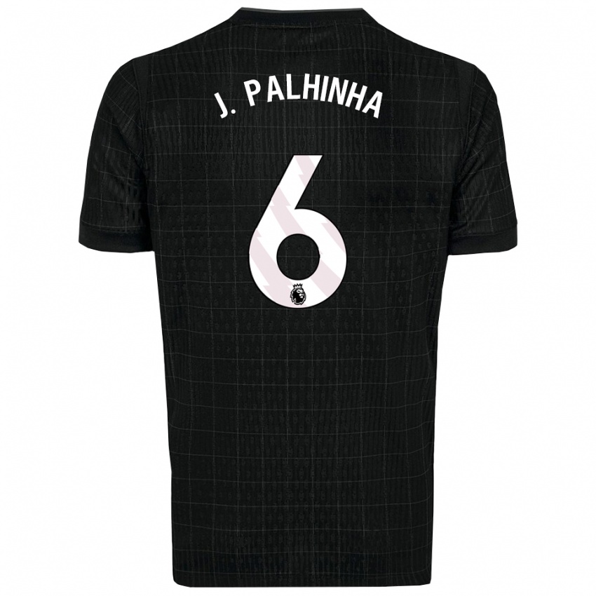 גברים ז'ואאו פלהיניה #6 שחור אפור הרחק ג'רזי 2025/26 חולצה קצרה