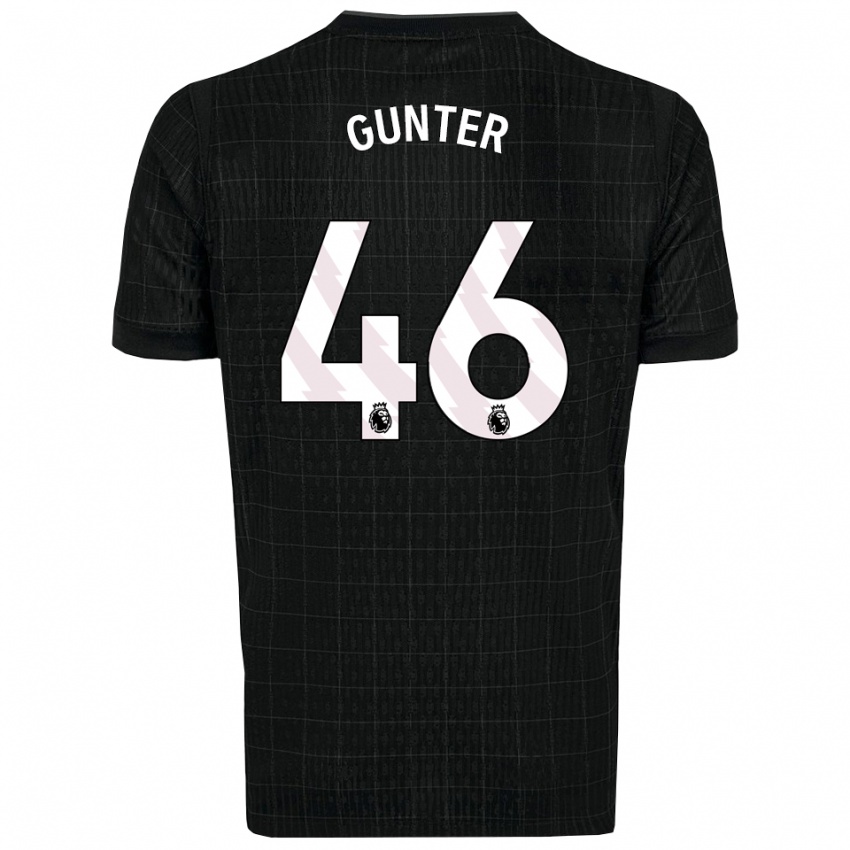 גברים Luca Gunter #46 שחור אפור הרחק ג'רזי 2025/26 חולצה קצרה