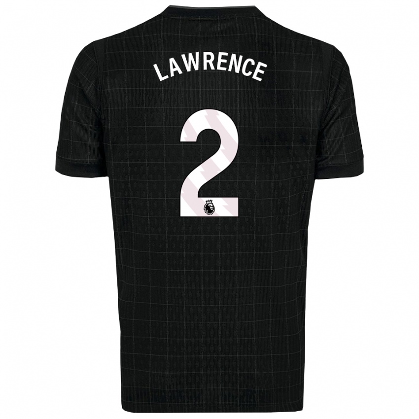 גברים Donte Lawrence #2 שחור אפור הרחק ג'רזי 2025/26 חולצה קצרה