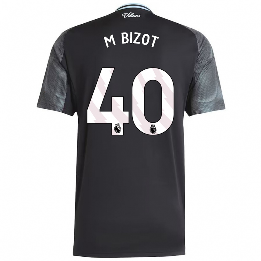 גברים מרקו ביזוט #40 שחור תכלת הרחק ג'רזי 2025/26 חולצה קצרה