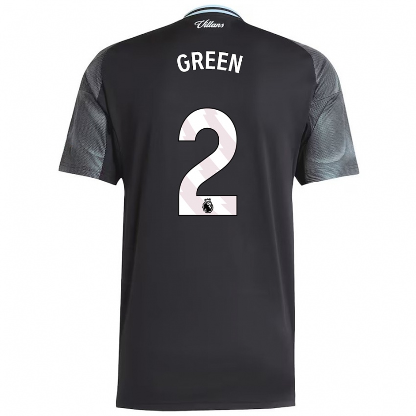 גברים Jacob Green #2 שחור תכלת הרחק ג'רזי 2025/26 חולצה קצרה