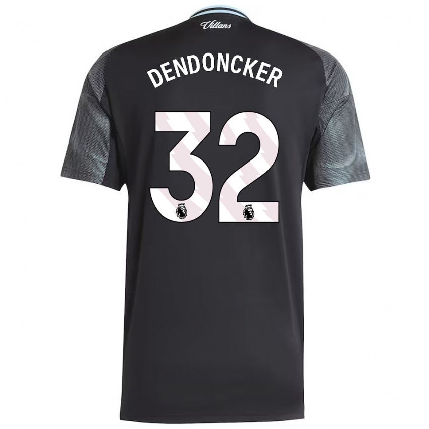 גברים לאנדר דנדונקר #32 שחור תכלת הרחק ג'רזי 2025/26 חולצה קצרה
