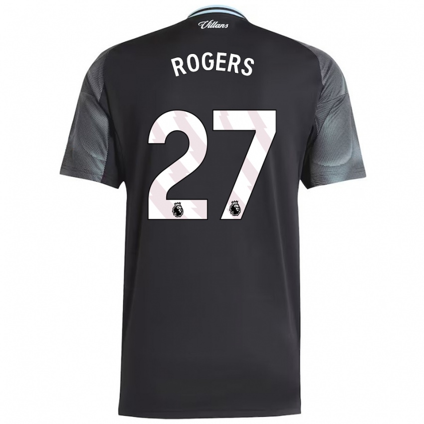 גברים מורגן רוג'רס #27 שחור תכלת הרחק ג'רזי 2025/26 חולצה קצרה