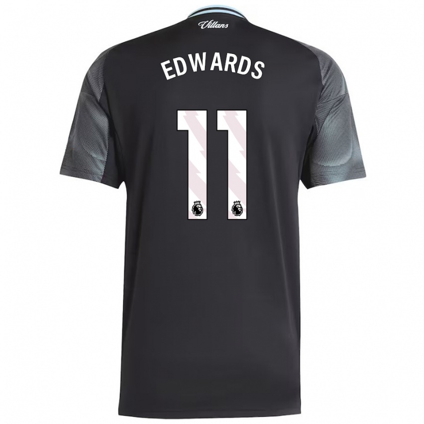 גברים I-Lani Edwards #11 שחור תכלת הרחק ג'רזי 2025/26 חולצה קצרה