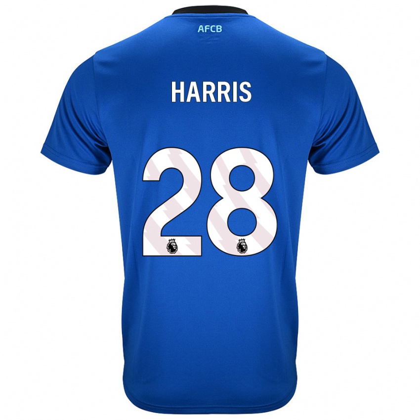 גברים Charlotte Harris #28 כחול שחור הרחק ג'רזי 2025/26 חולצה קצרה