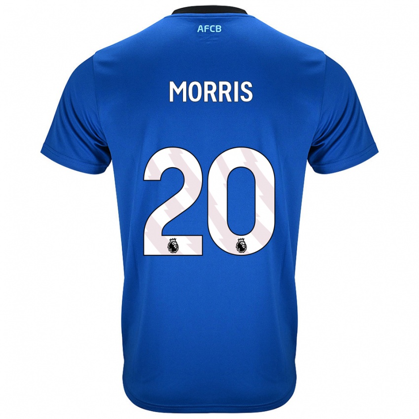 גברים Caitlin Morris #20 כחול שחור הרחק ג'רזי 2025/26 חולצה קצרה