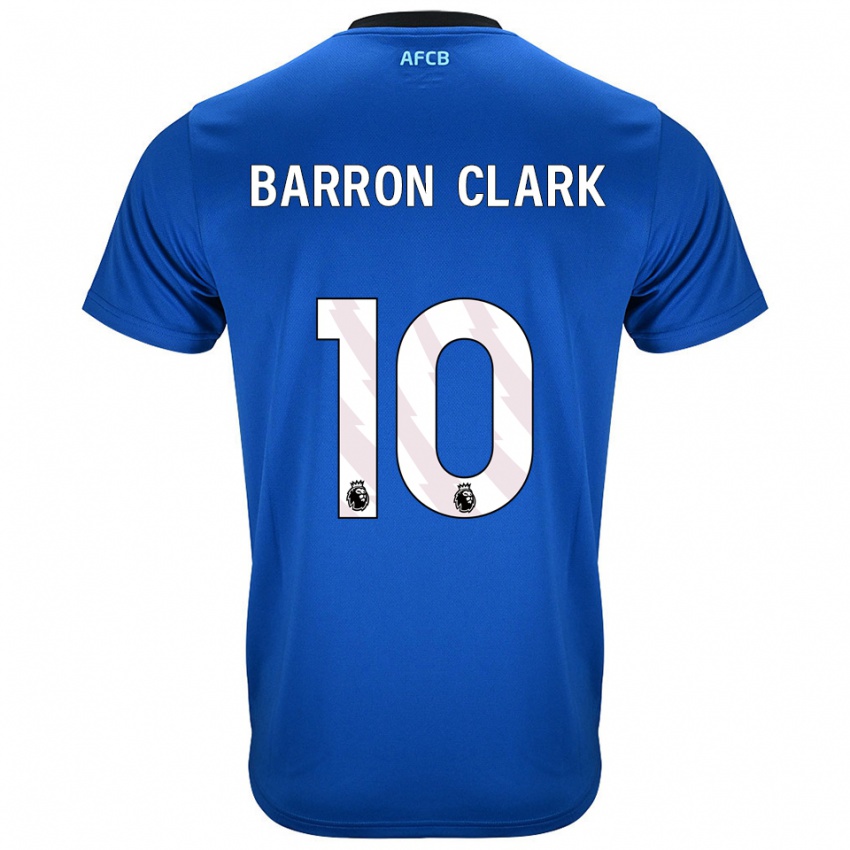 גברים Molly Barron-Clark #10 כחול שחור הרחק ג'רזי 2025/26 חולצה קצרה
