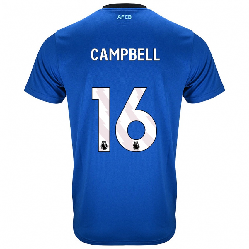 גברים Zhaviah Campbell #16 כחול שחור הרחק ג'רזי 2025/26 חולצה קצרה