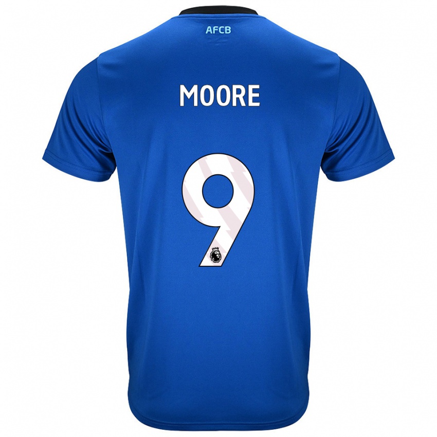 גברים Kobel Moore #9 כחול שחור הרחק ג'רזי 2025/26 חולצה קצרה