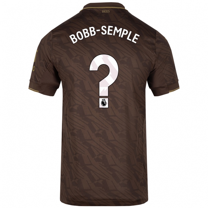 גברים Domeiro Bobb-Semple #0 חום זהב הרחק ג'רזי 2025/26 חולצה קצרה