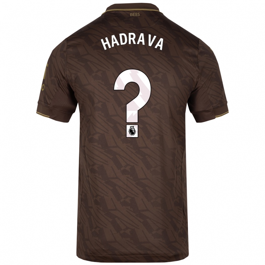 גברים Lily Hadrava #0 חום זהב הרחק ג'רזי 2025/26 חולצה קצרה