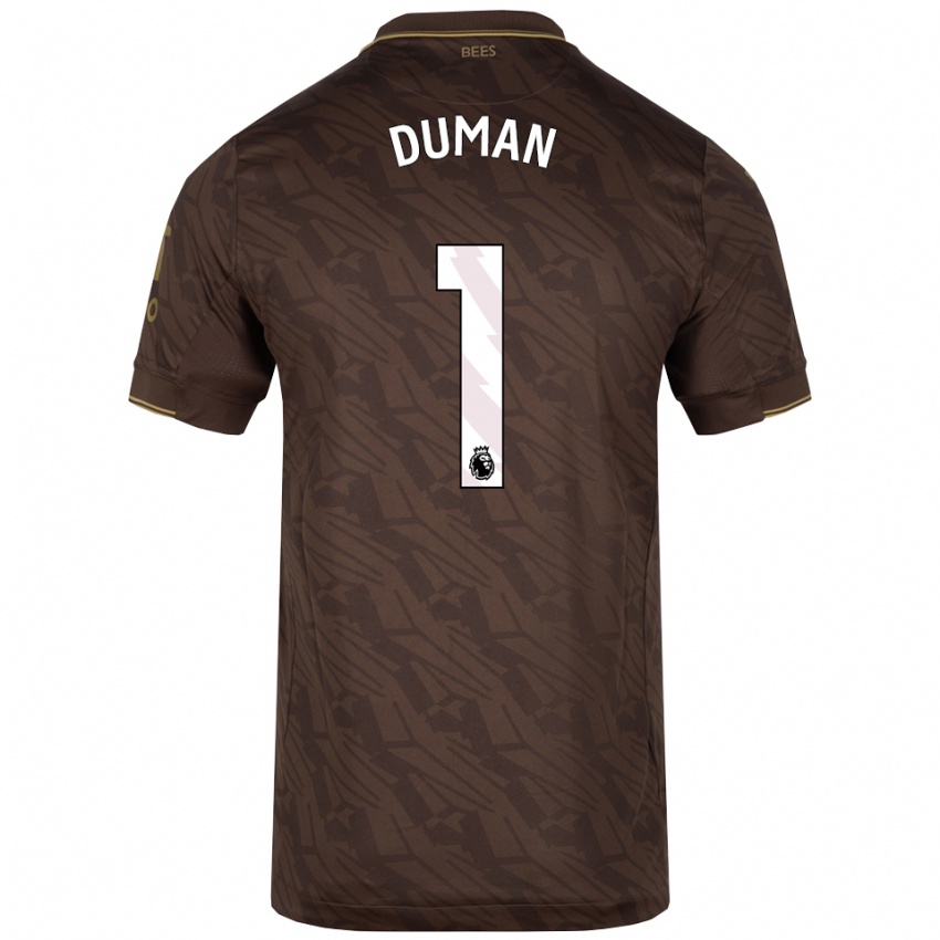 גברים Layla-Belle Duman #1 חום זהב הרחק ג'רזי 2025/26 חולצה קצרה